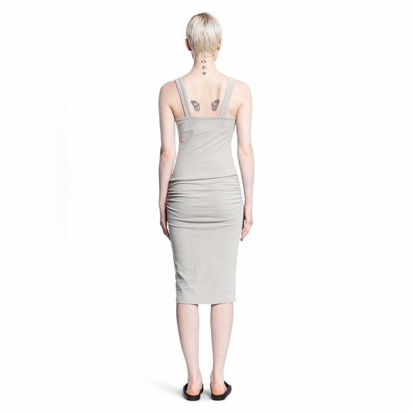 James Perse fitted ruched midi dress size 3 white - Picture 6 of 9